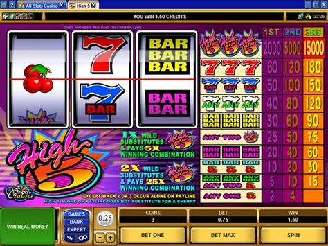 free high 5 slots online.